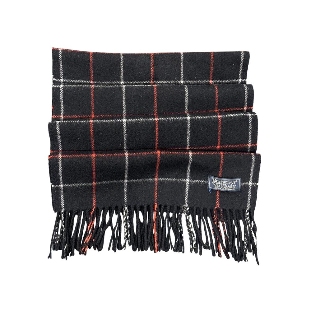 Burberry Vintage Cashmere Check Scarf/Muffler - EUC 100% Cashmere